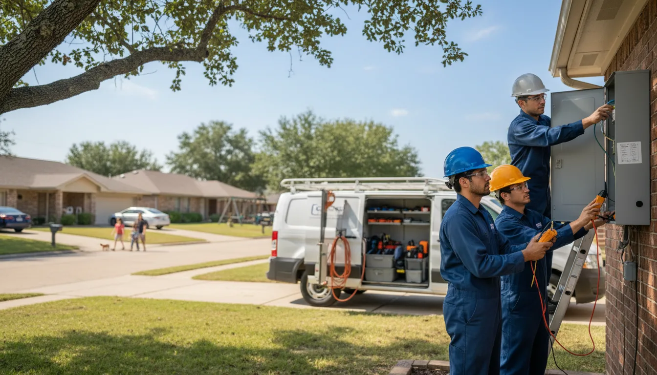 Certified electrician providing emergency electrical services in Columbia, IA
